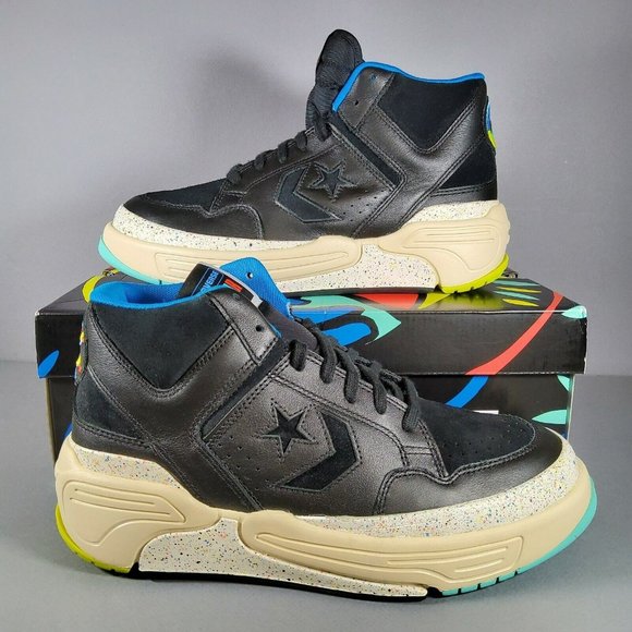 Converse Weapon CX High Peace & Unity Shoes Sneakers Black Cream 172194C Size 10 - Picture 1 of 7